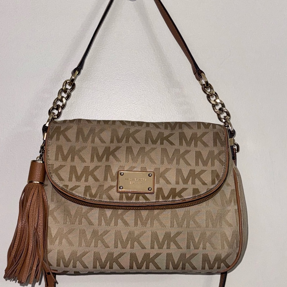 Michael Kors Brown Monogram 2-Way Bag
